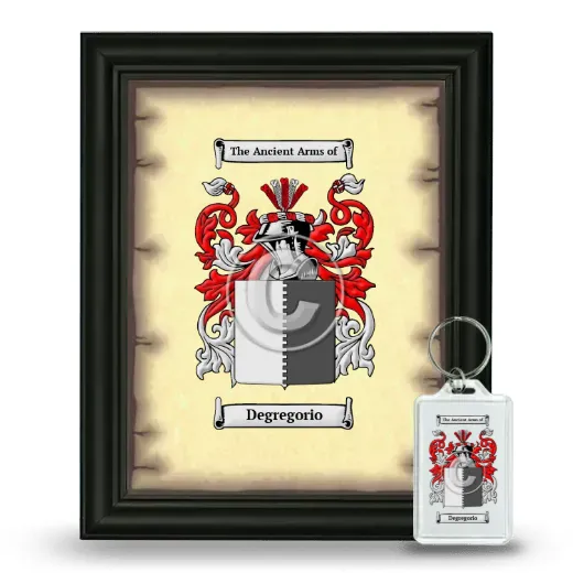 Degregorio Framed Coat of Arms and Keychain - Black