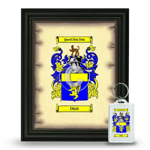 Dixit Framed Coat of Arms and Keychain - Black