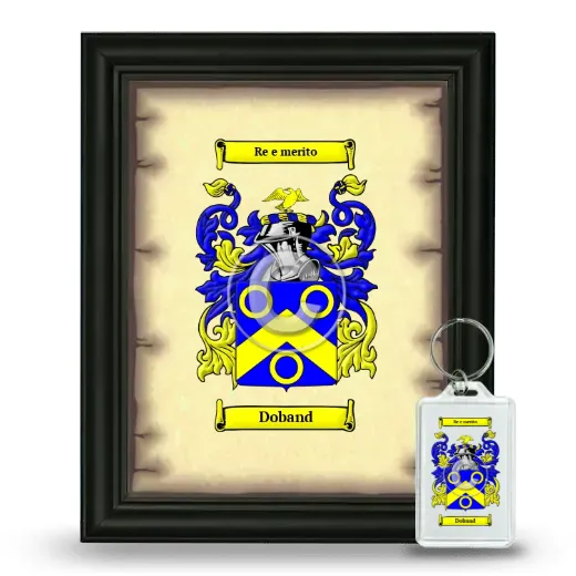 Doband Framed Coat of Arms and Keychain - Black
