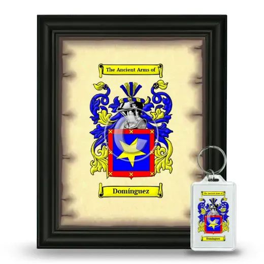 Domínguez Framed Coat of Arms and Keychain - Black