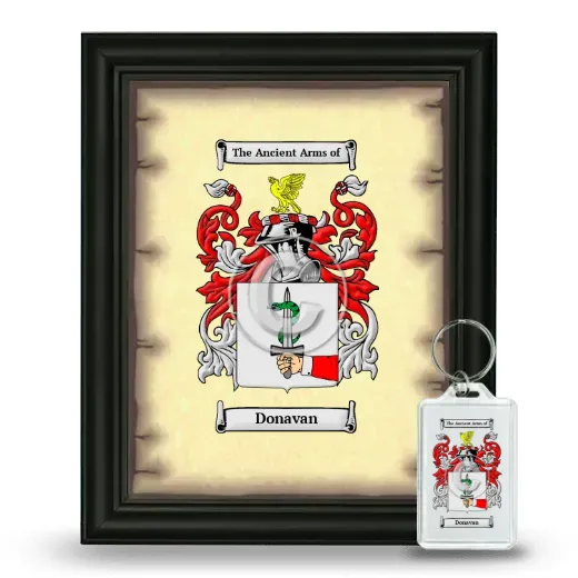 Donavan Framed Coat of Arms and Keychain - Black