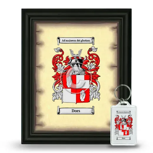 Dors Framed Coat of Arms and Keychain - Black