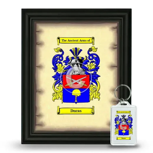 Ducas Framed Coat of Arms and Keychain - Black
