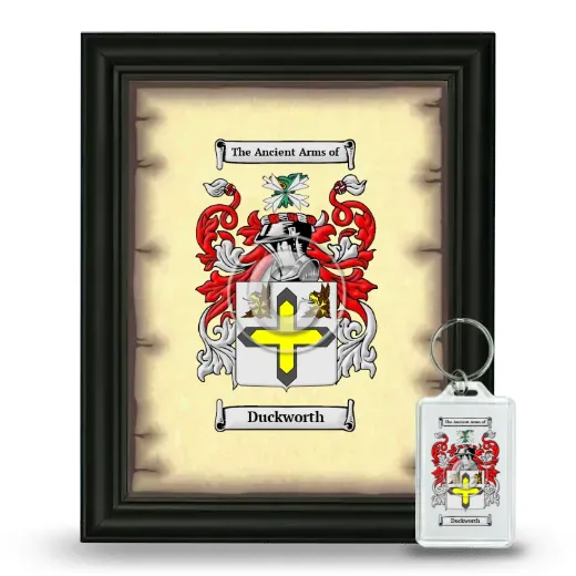 Duckworth Framed Coat of Arms and Keychain - Black