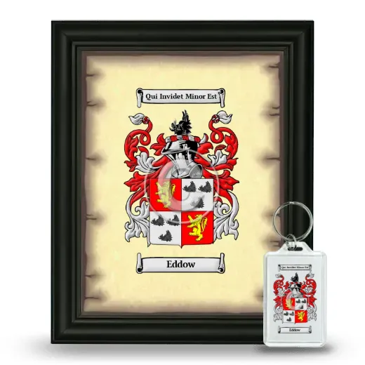 Eddow Framed Coat of Arms and Keychain - Black