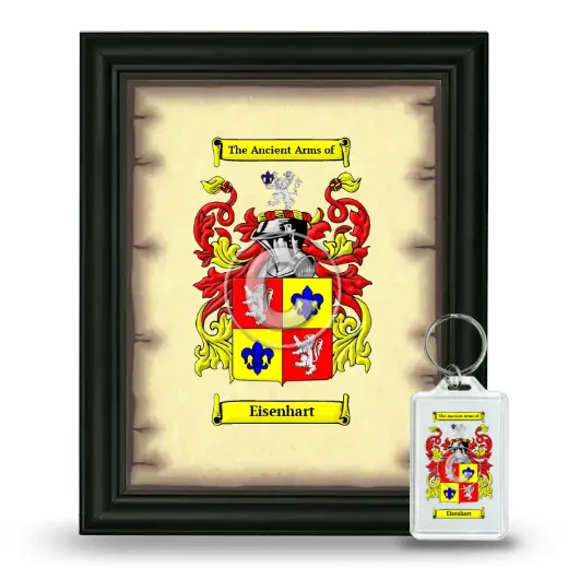 Eisenhart Framed Coat of Arms and Keychain - Black
