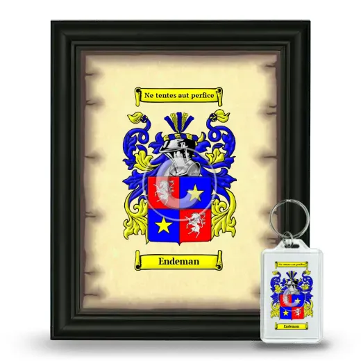 Endeman Framed Coat of Arms and Keychain - Black