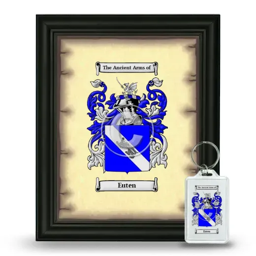Euten Framed Coat of Arms and Keychain - Black