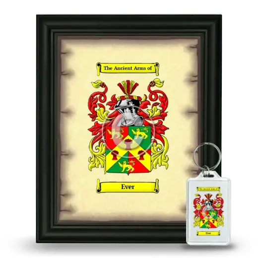 Ever Framed Coat of Arms and Keychain - Black