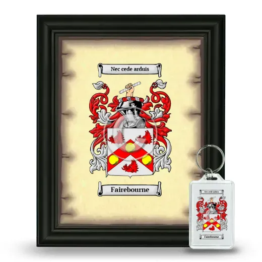 Fairebourne Framed Coat of Arms and Keychain - Black