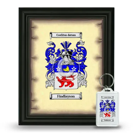 Findlayson Framed Coat of Arms and Keychain - Black