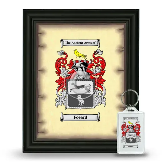 Foeard Framed Coat of Arms and Keychain - Black
