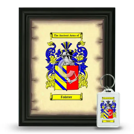 Foister Framed Coat of Arms and Keychain - Black