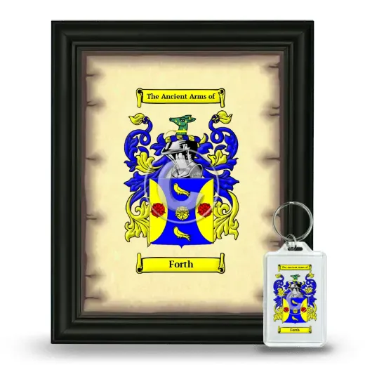Forth Framed Coat of Arms and Keychain - Black