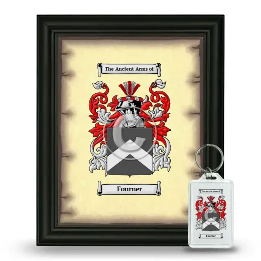 Fourner Framed Coat of Arms and Keychain - Black