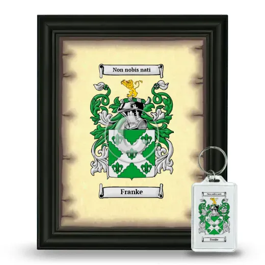 Franke Framed Coat of Arms and Keychain - Black