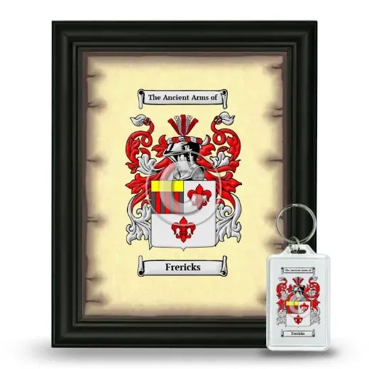 Frericks Framed Coat of Arms and Keychain - Black