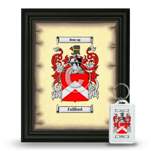 Fullford Framed Coat of Arms and Keychain - Black