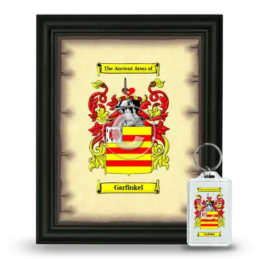 Garfinkel Framed Coat of Arms and Keychain - Black