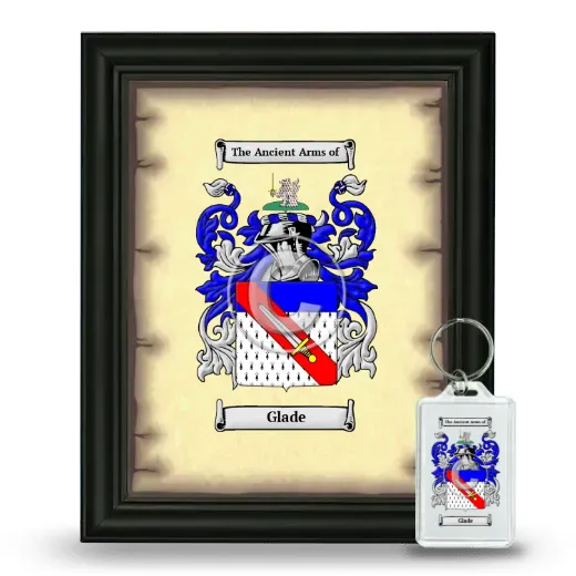 Glade Framed Coat of Arms and Keychain - Black