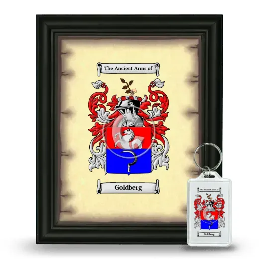 Goldberg Framed Coat of Arms and Keychain - Black