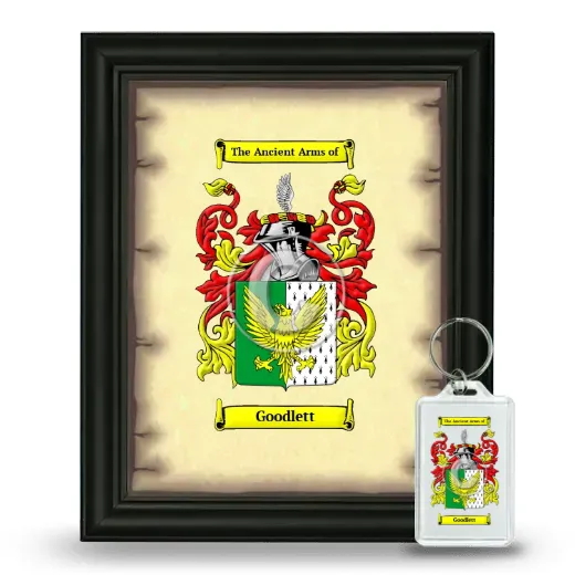 Goodlett Framed Coat of Arms and Keychain - Black