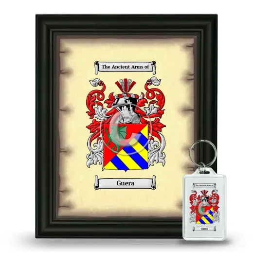 Guera Framed Coat of Arms and Keychain - Black