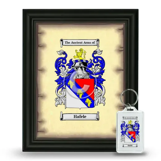Hafele Framed Coat of Arms and Keychain - Black