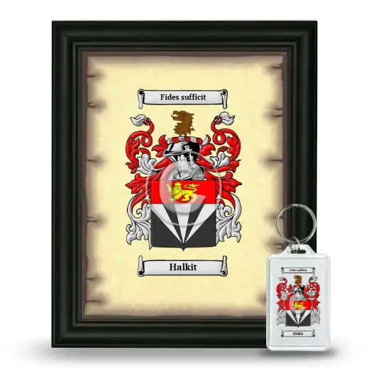 Halkit Framed Coat of Arms and Keychain - Black
