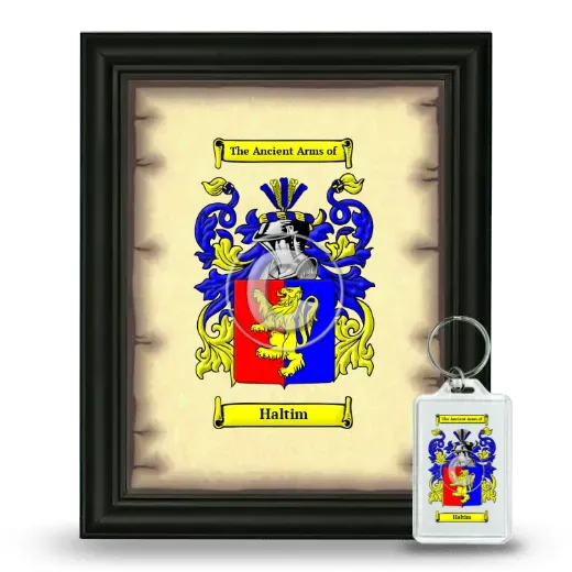 Haltim Framed Coat of Arms and Keychain - Black