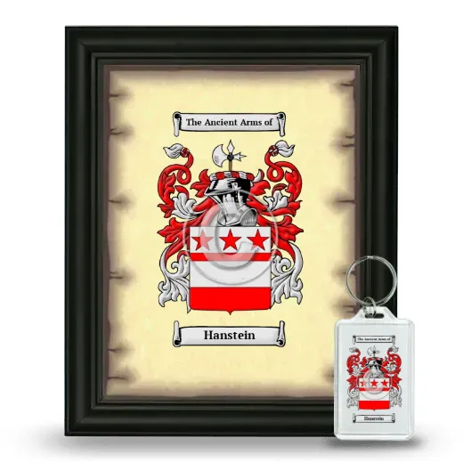 Hanstein Framed Coat of Arms and Keychain - Black