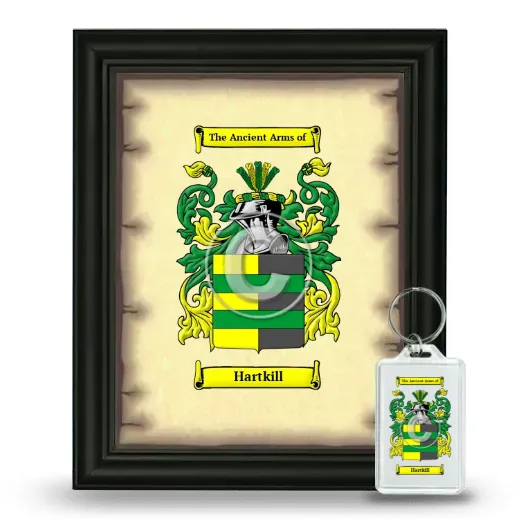 Hartkill Framed Coat of Arms and Keychain - Black