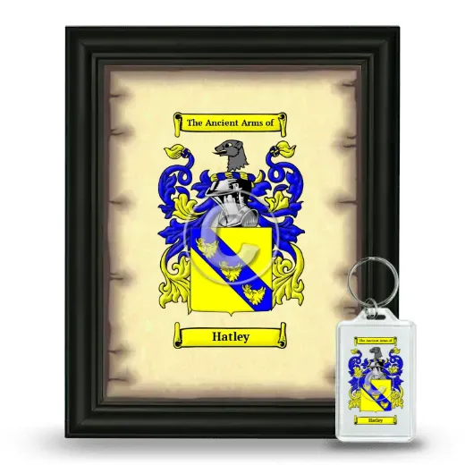 Hatley Framed Coat of Arms and Keychain - Black