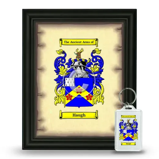 Haugh Framed Coat of Arms and Keychain - Black