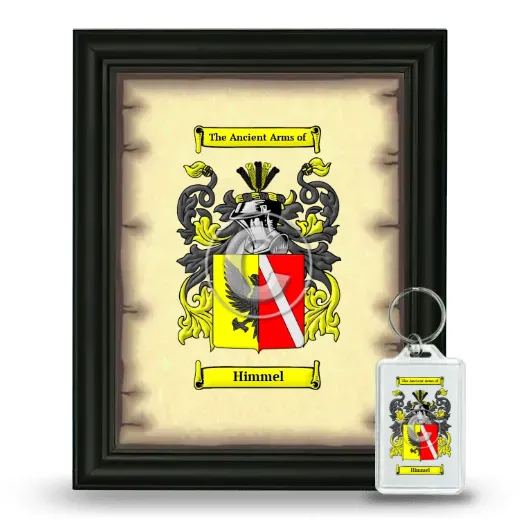 Himmel Framed Coat of Arms and Keychain - Black