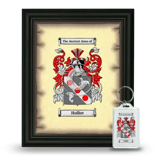 Hollist Framed Coat of Arms and Keychain - Black