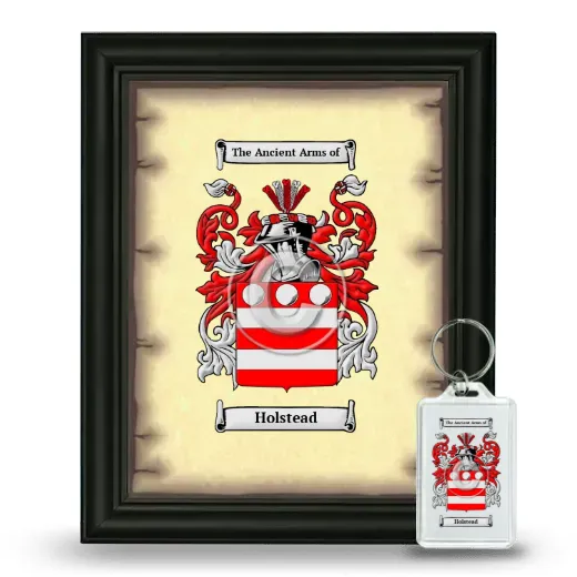 Holstead Framed Coat of Arms and Keychain - Black