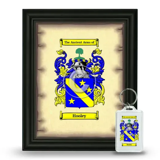 Hooley Framed Coat of Arms and Keychain - Black