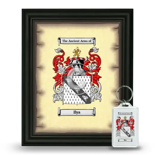 Ilya Framed Coat of Arms and Keychain - Black