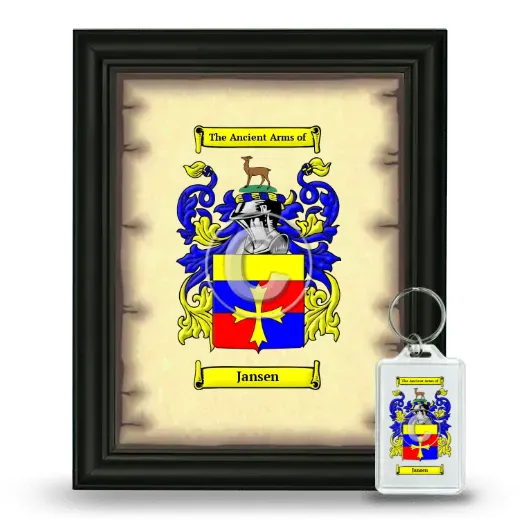 Jansen Framed Coat of Arms and Keychain - Black
