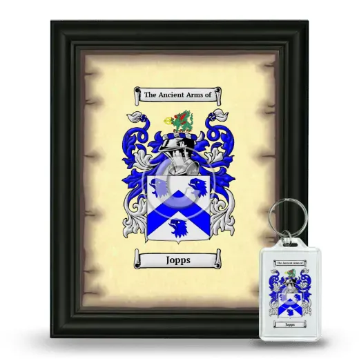 Jopps Framed Coat of Arms and Keychain - Black