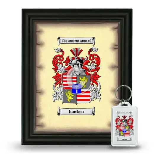 Juncken Framed Coat of Arms and Keychain - Black