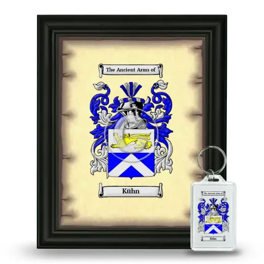 Kühn Framed Coat of Arms and Keychain - Black
