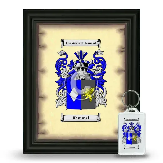 Kammel Framed Coat of Arms and Keychain - Black