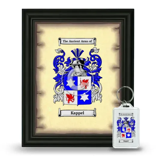 Kappel Framed Coat of Arms and Keychain - Black