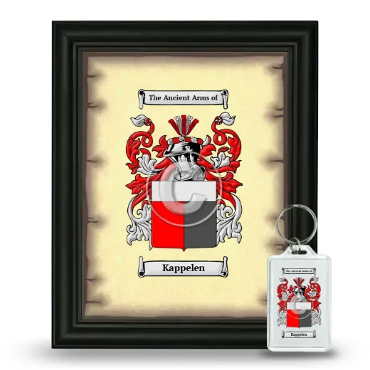 Kappelen Framed Coat of Arms and Keychain - Black