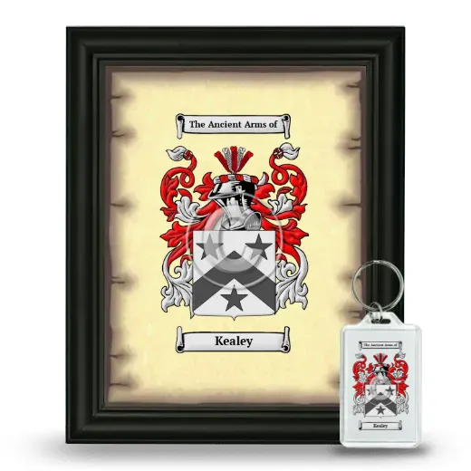 Kealey Framed Coat of Arms and Keychain - Black