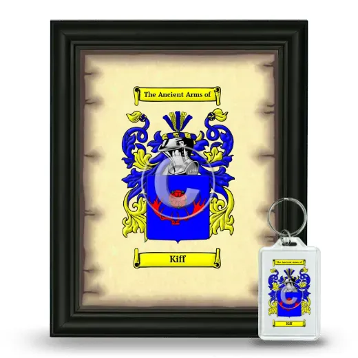 Kiff Framed Coat of Arms and Keychain - Black