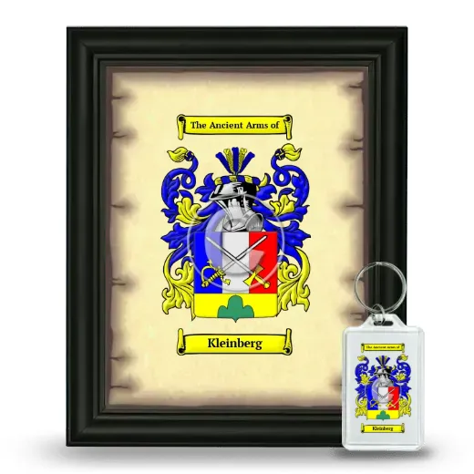 Kleinberg Framed Coat of Arms and Keychain - Black