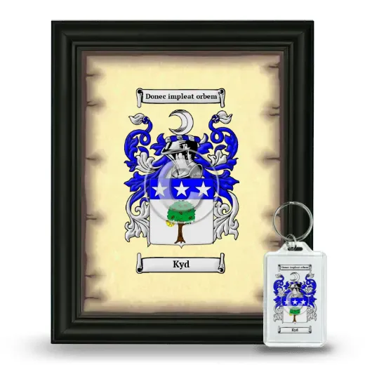 Kyd Framed Coat of Arms and Keychain - Black